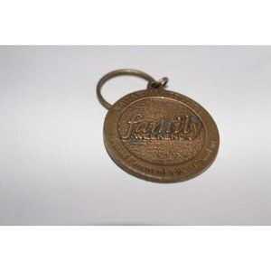 Walla Walla College Family Keyring Copper Color Metal Key Chain